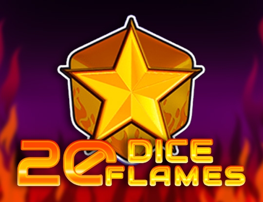 20 Dice Flames Poster
