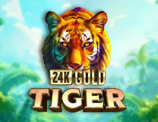 24K Gold Tiger Poster
