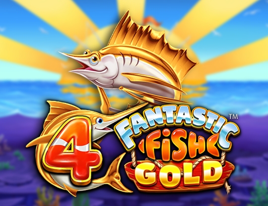 4 Fantastic Fish Gold Poster
