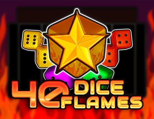 40 Dice Flames Poster