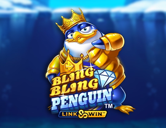 Bling Bling Penguin Poster