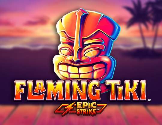 Flaming Tiki Poster
