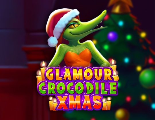 Glamour Crocodile Xmas Poster