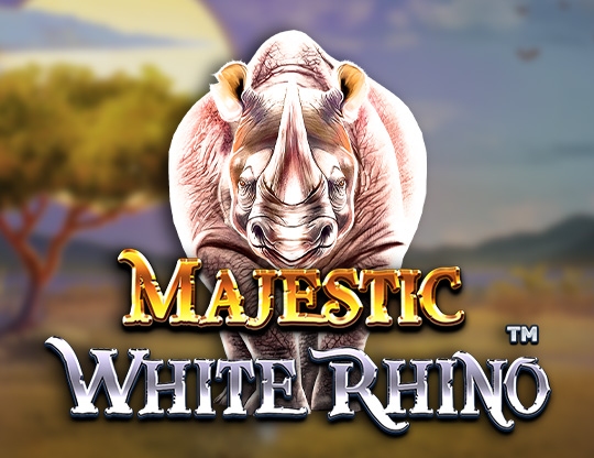 Majestic White Rhino Poster