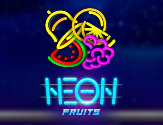 Neon Fruits Poster