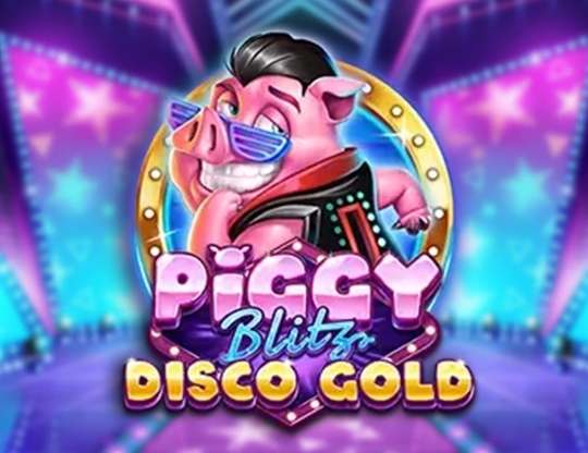 Piggy Blitz Disco Gold Poster