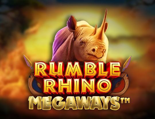 Rumble Rhino Megaways Poster