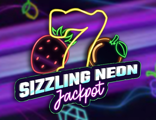 Sizzling Neon Jackpot Poster