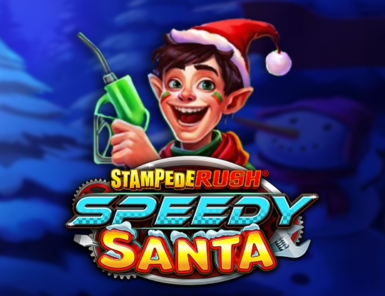 Stampede Rush Speedy Santa Poster