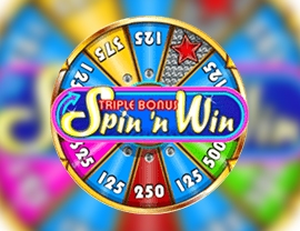 Triple Bonus Spin 'N Win Poster