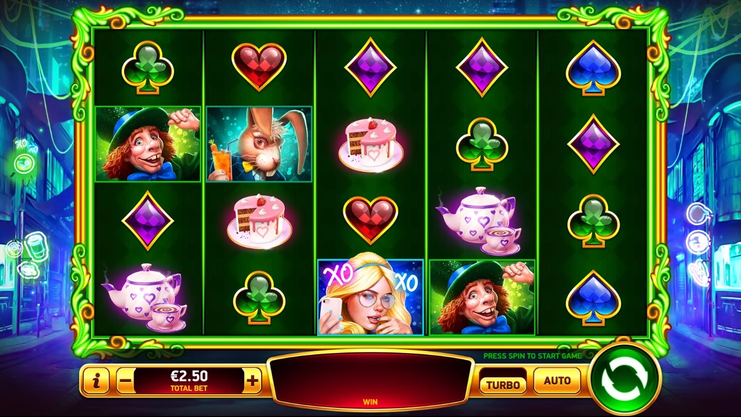 #Alice and the Mad Respin Party Slot Gameplay