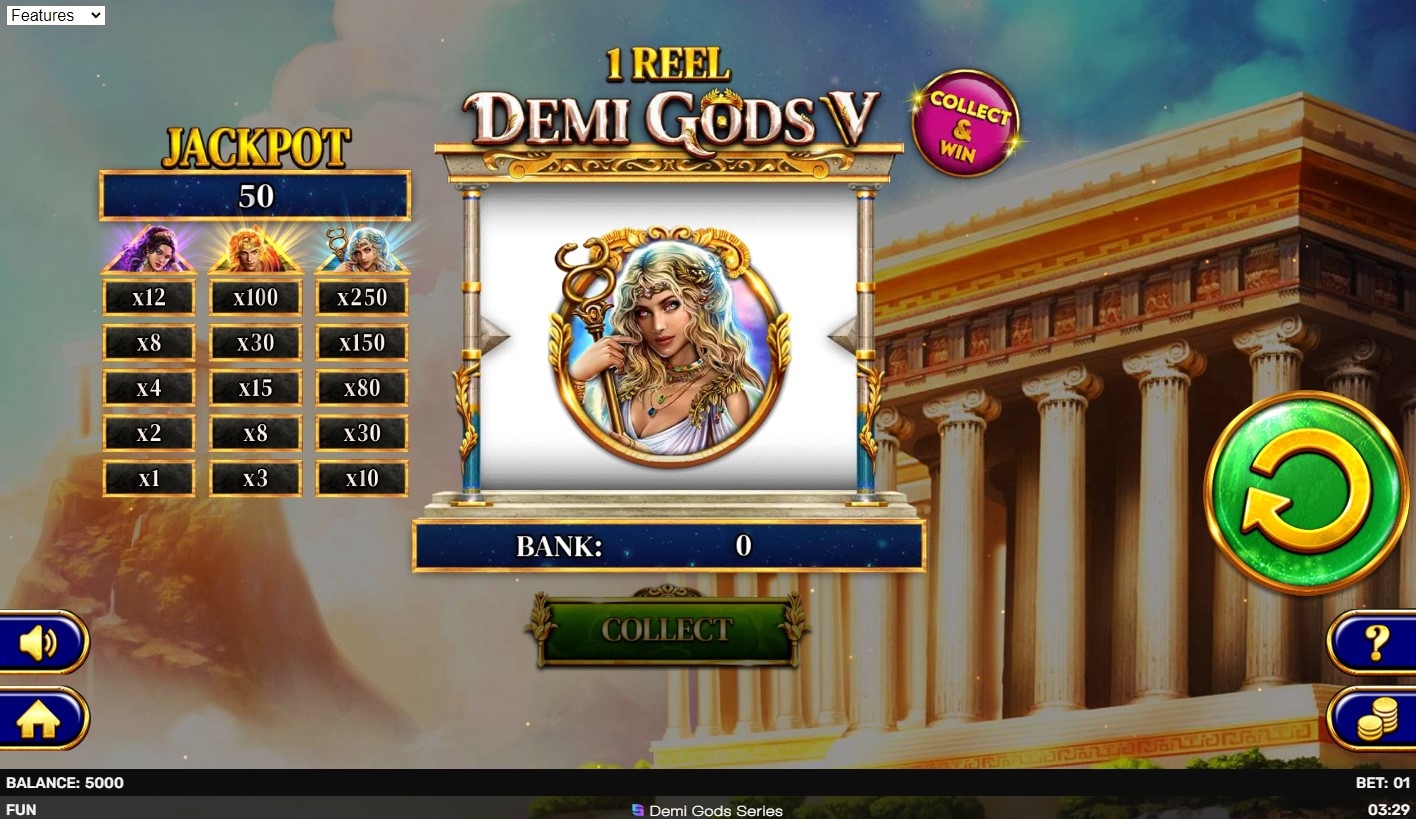 1 Reel - Demi Gods V Slot Gameplay