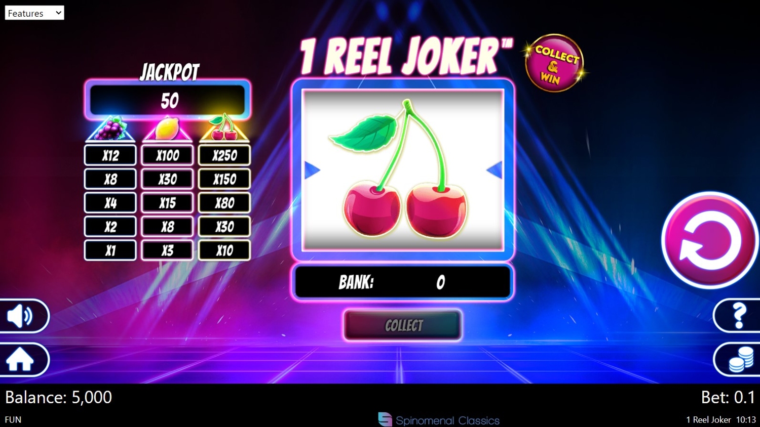 1 Reel Joker Slot Gameplay