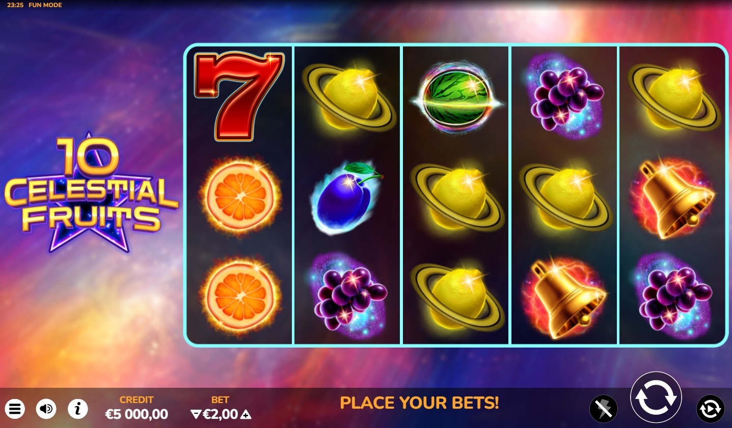 10 Celestial Fruits Slot Gameplay