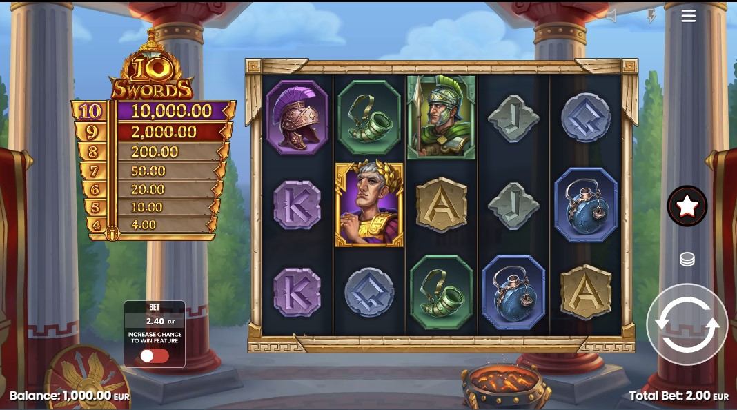 10 Swords Slot Gameplay