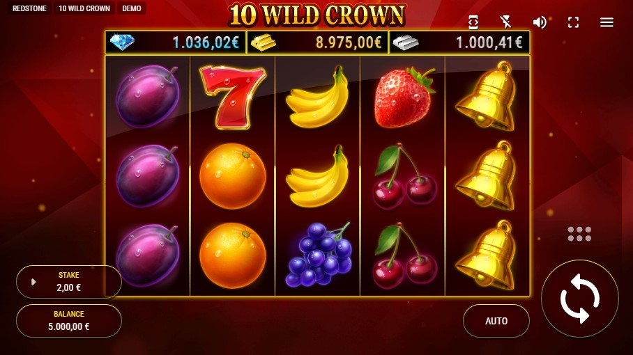 10 Wild Crown Slot Gameplay