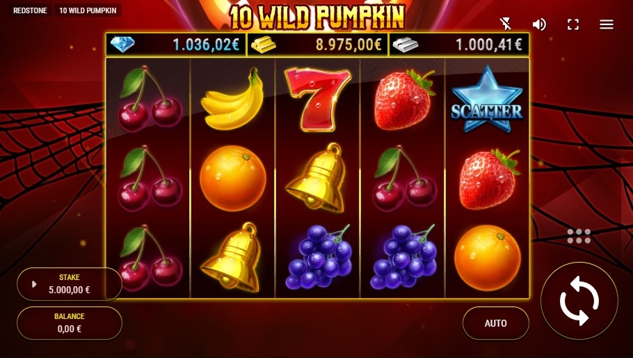 10 Wild Pumpkin Slot Gameplay