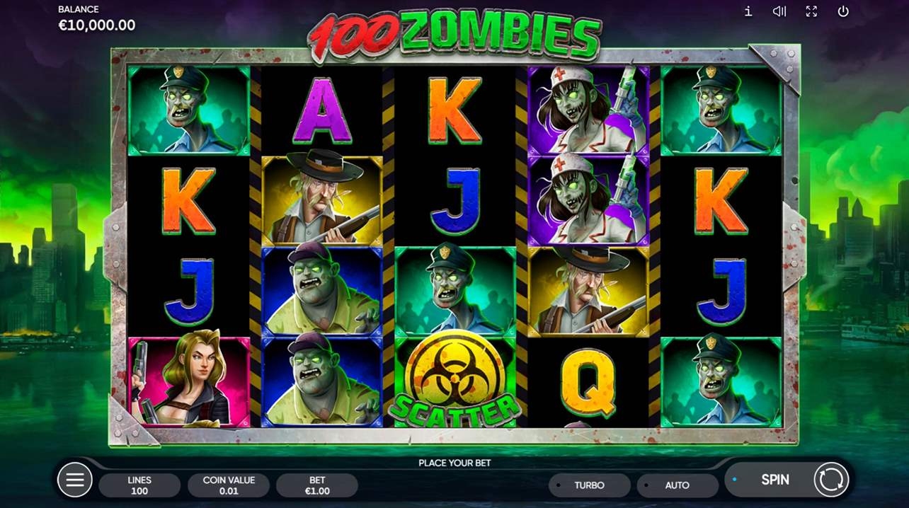 100 Zombies Slot Gameplay
