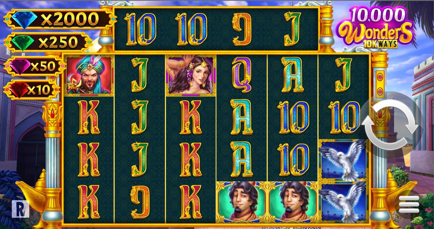 10000 Wonders 10K Ways Slot Gameplay