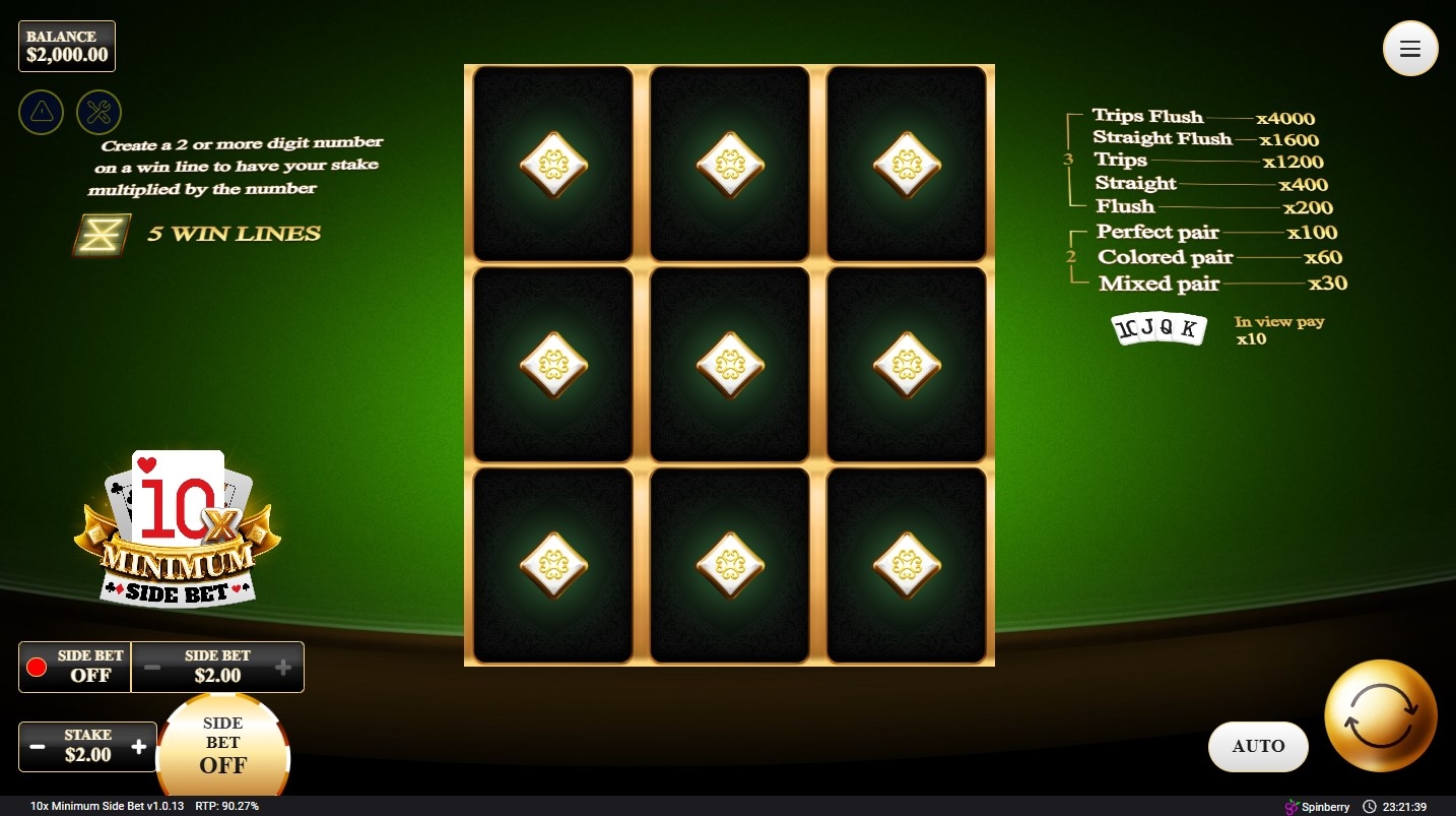 10x Minimum Side Slot Gameplay