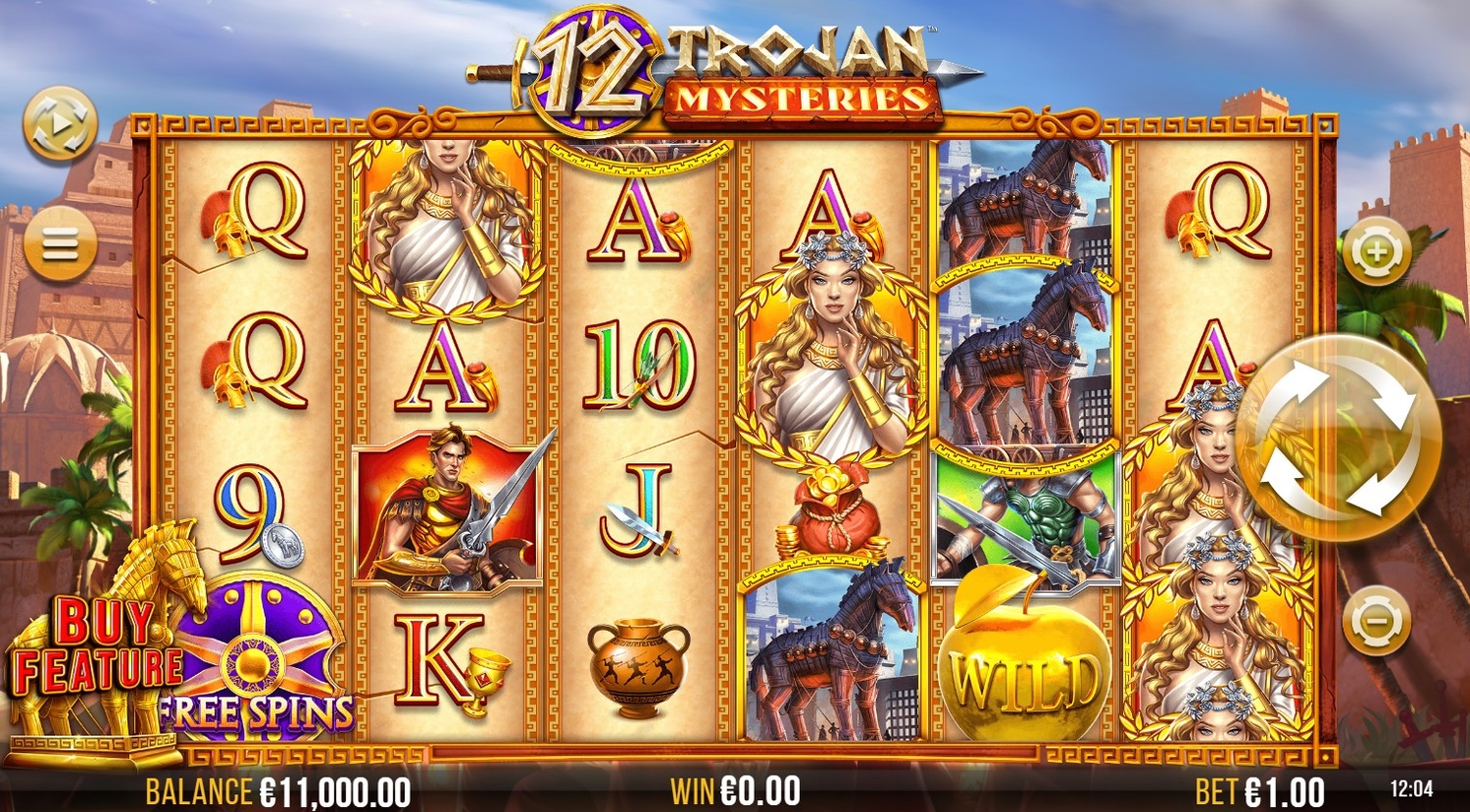 12 Trojan Mysteries Slot Gameplay