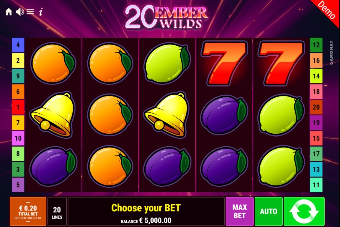 20 Ember Wilds Slot Gameplay