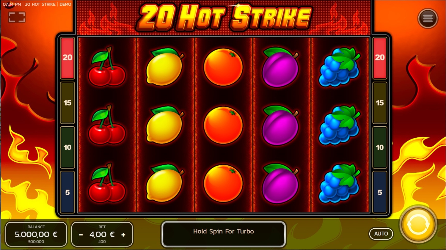 20 Hot Strike Slot Gameplay