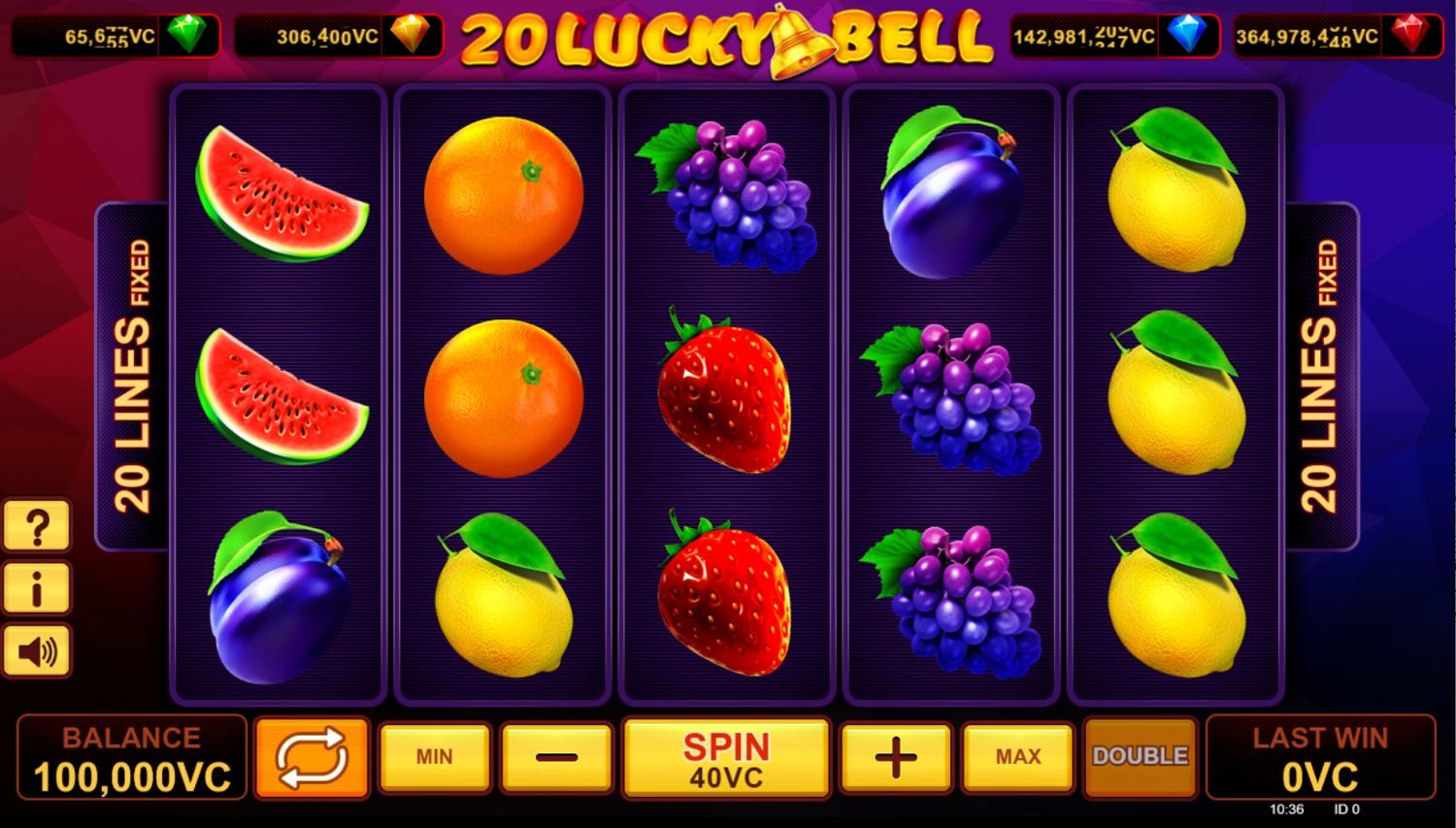 20 Lucky Bell Slot Gameplay