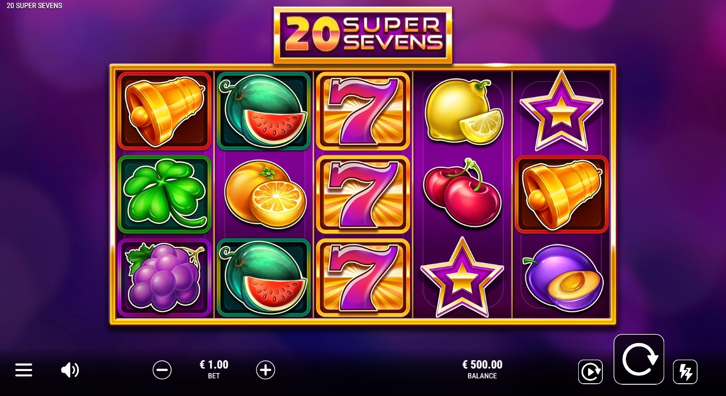 20 Super Sevens Slot Gameplay
