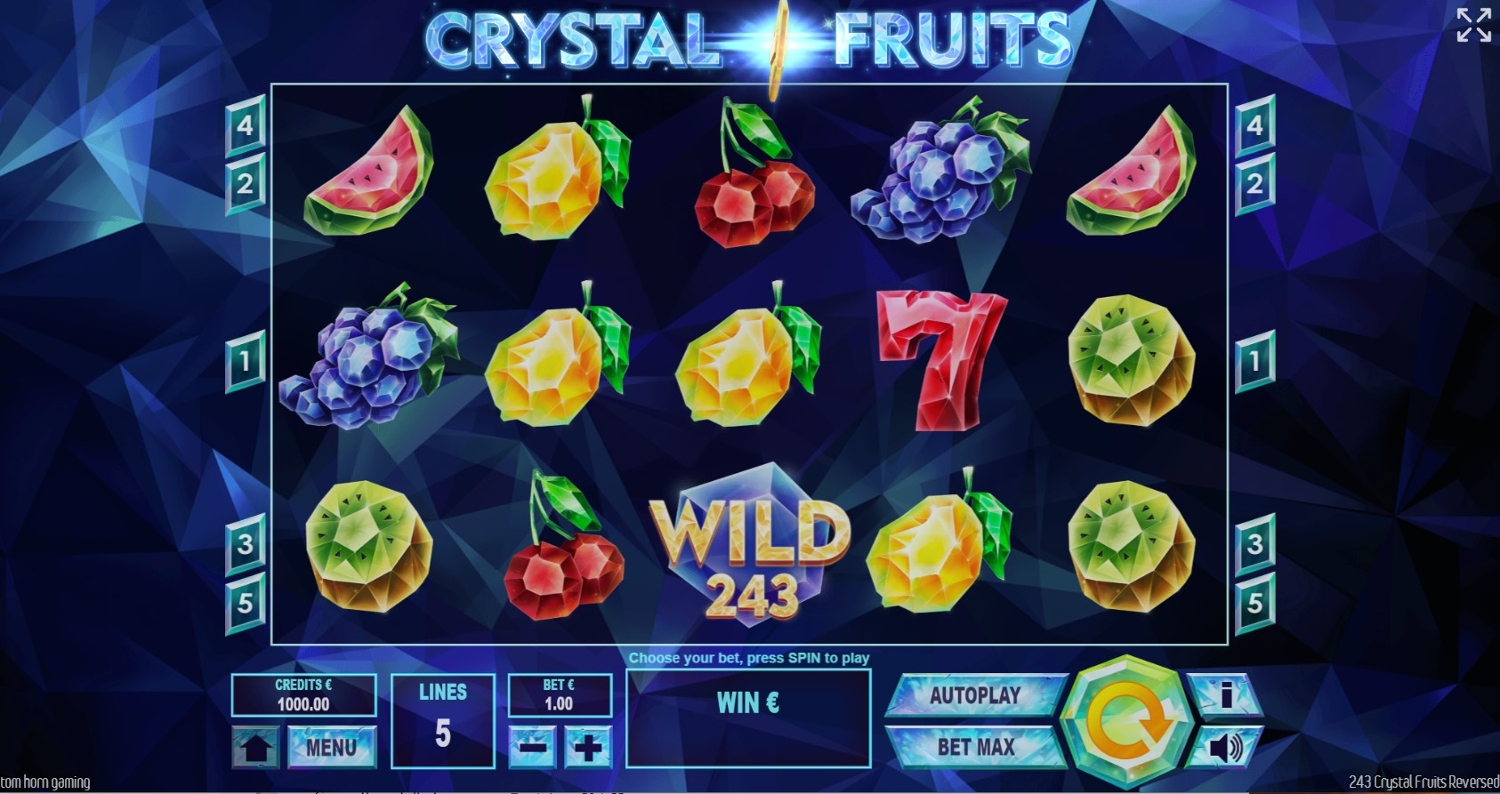 243 Crystal Fruits Reversed Slot Gameplay