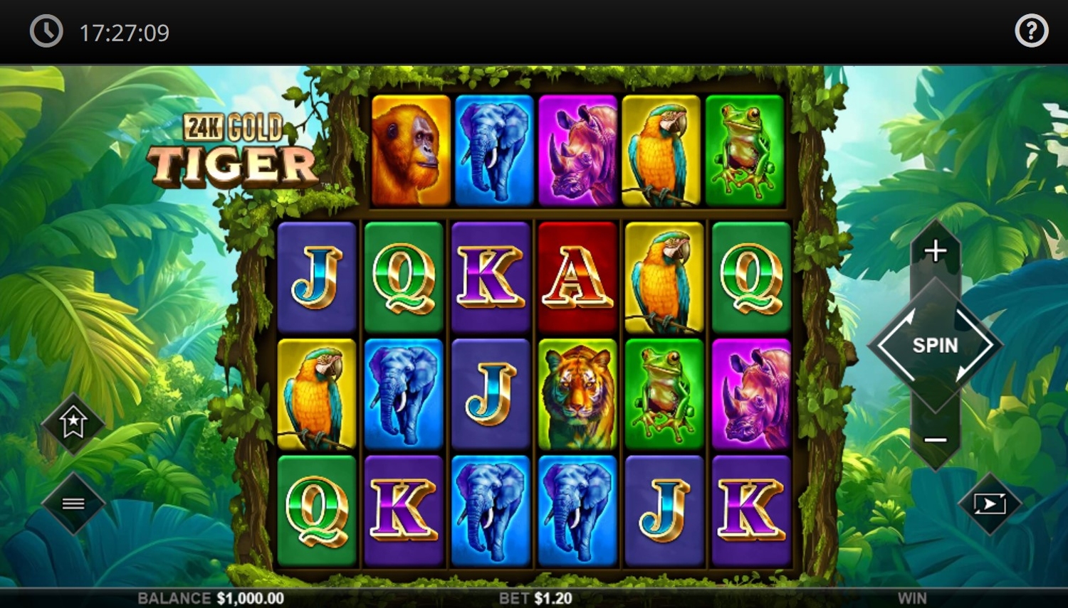 24K Gold Tiger Slot Gameplay