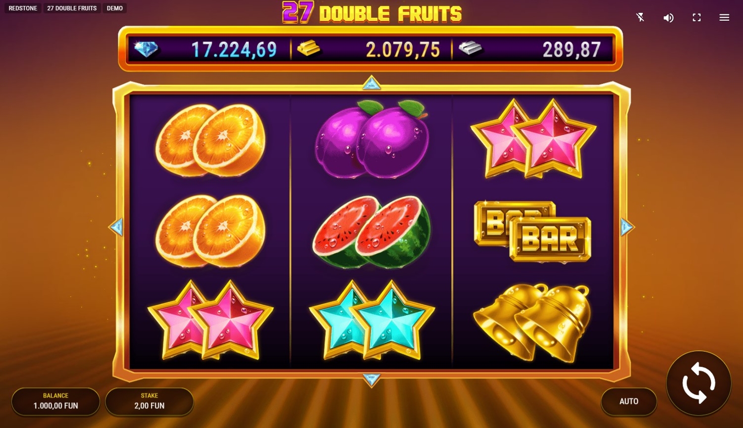27 Double Fruits Slot Gameplay
