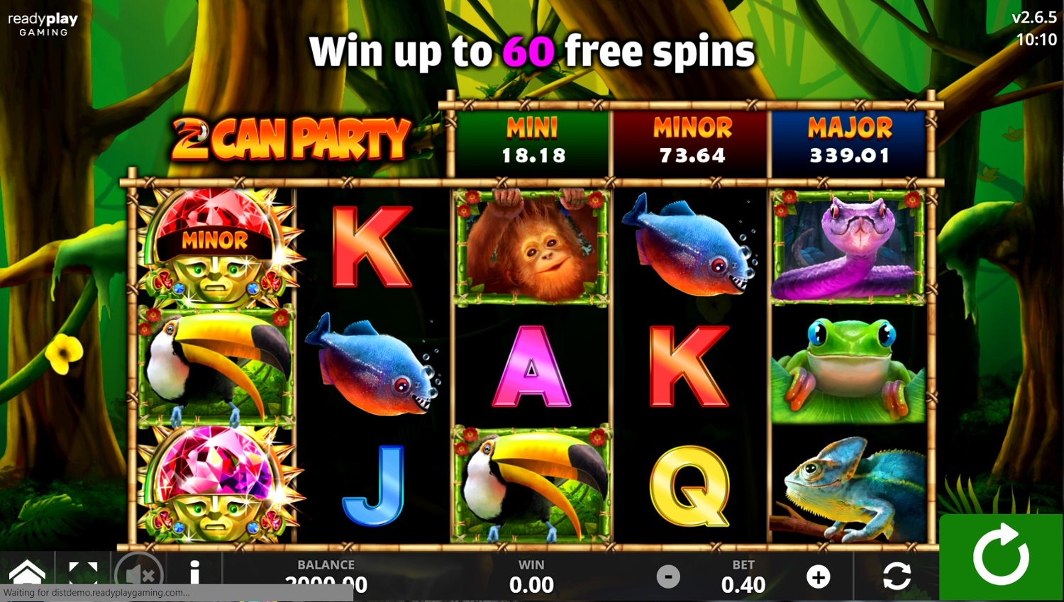 2Can Party Slot Gameplay