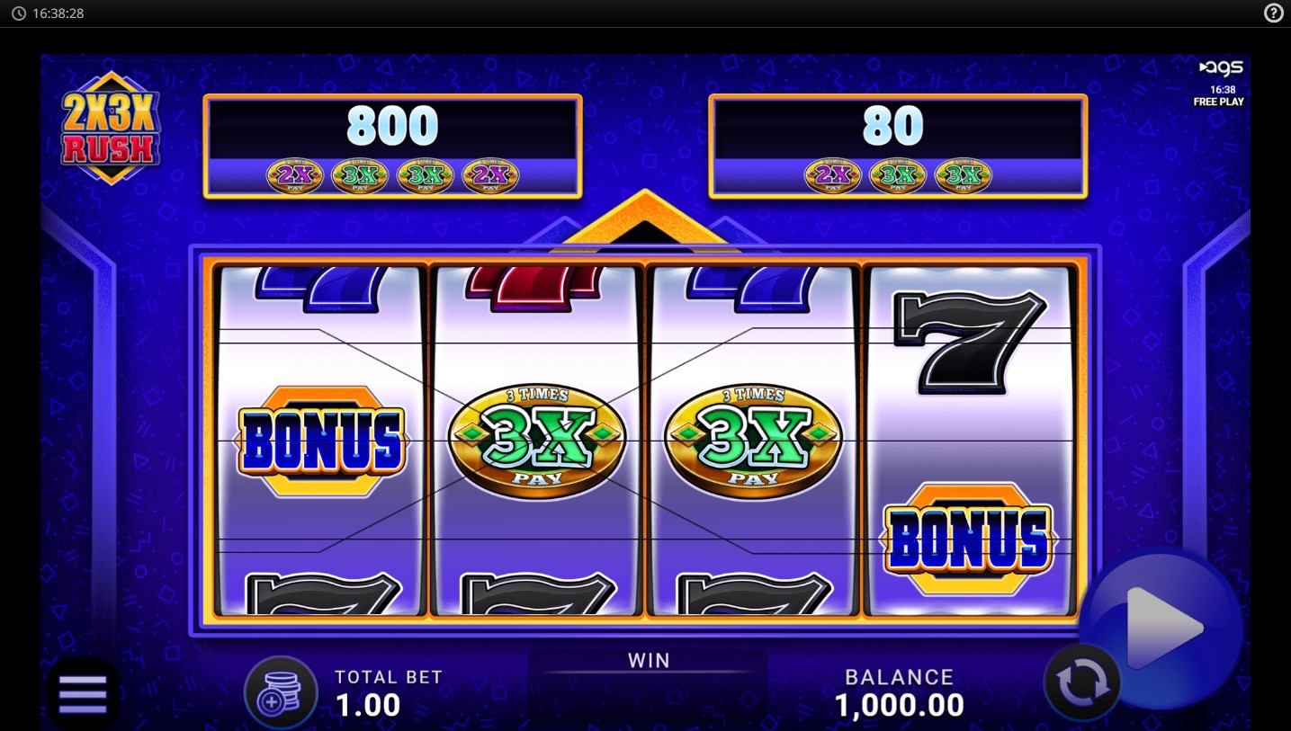 2x3x Rush Slot Gameplay