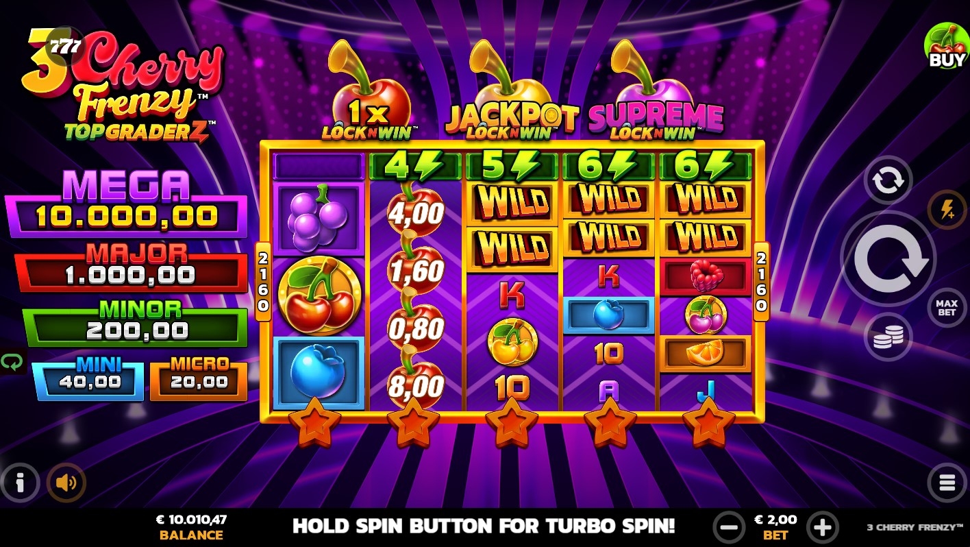 3 Cherry Frenzy Slot Gameplay