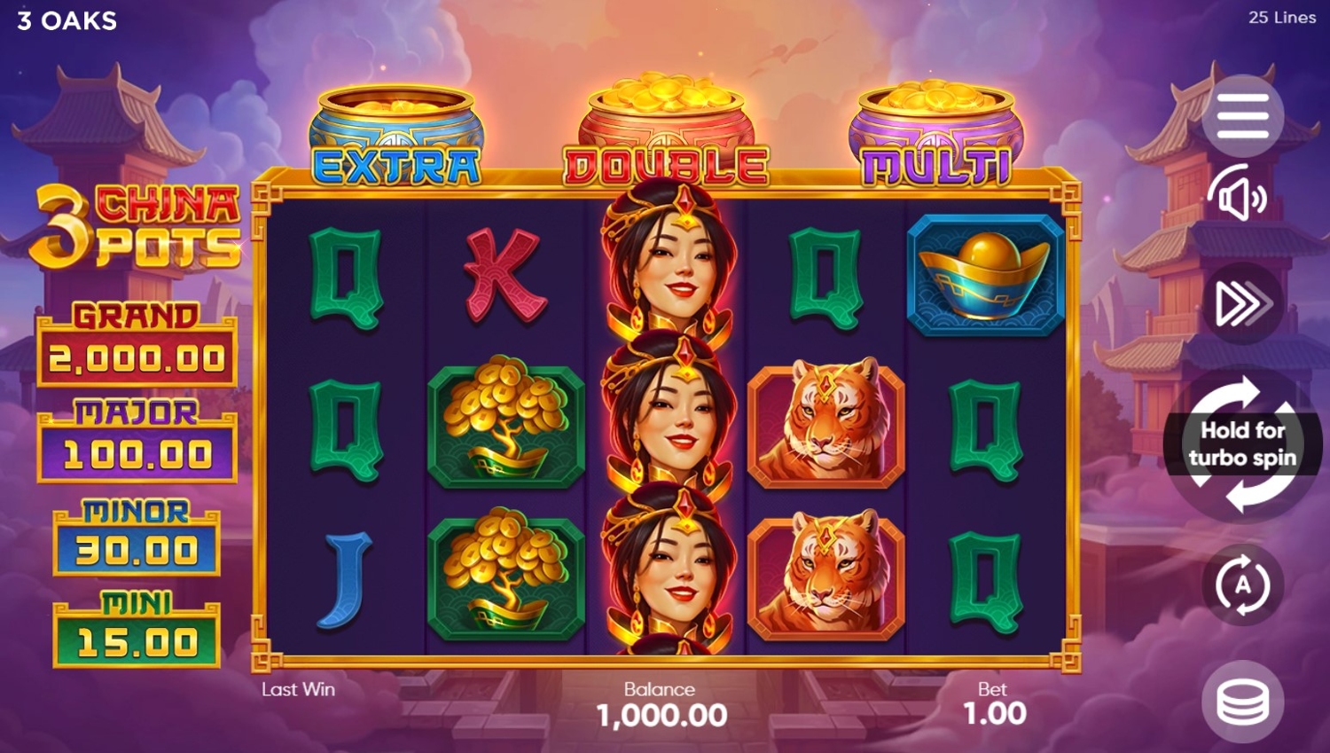 3 China Pots Slot Gameplay