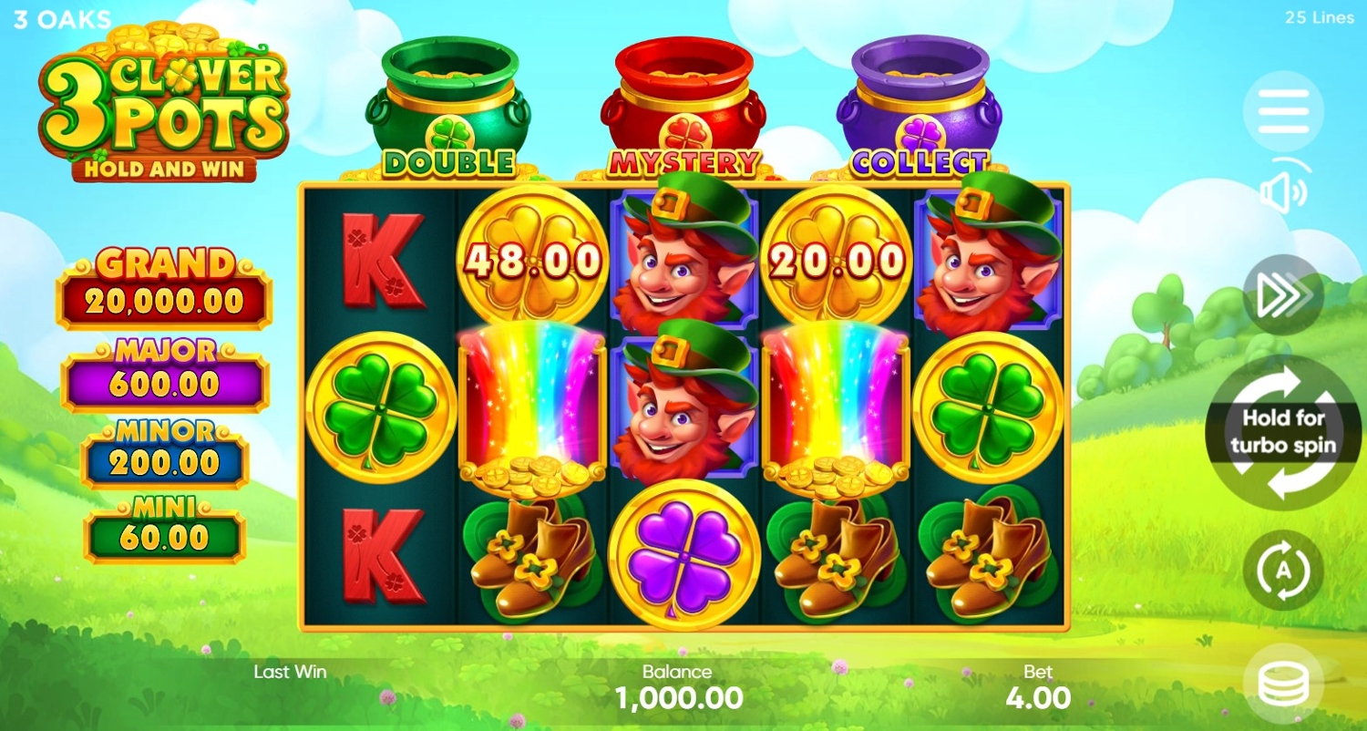 3 Clover Pots Slot Gameplay
