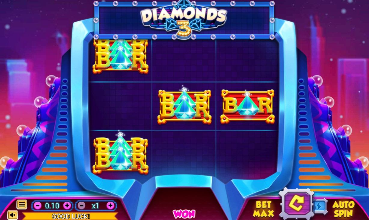3 Diamonds Slot Gameplay