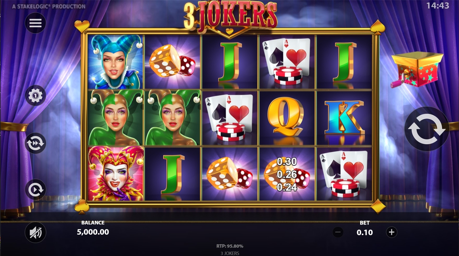 3 Jokers Slot Gameplay