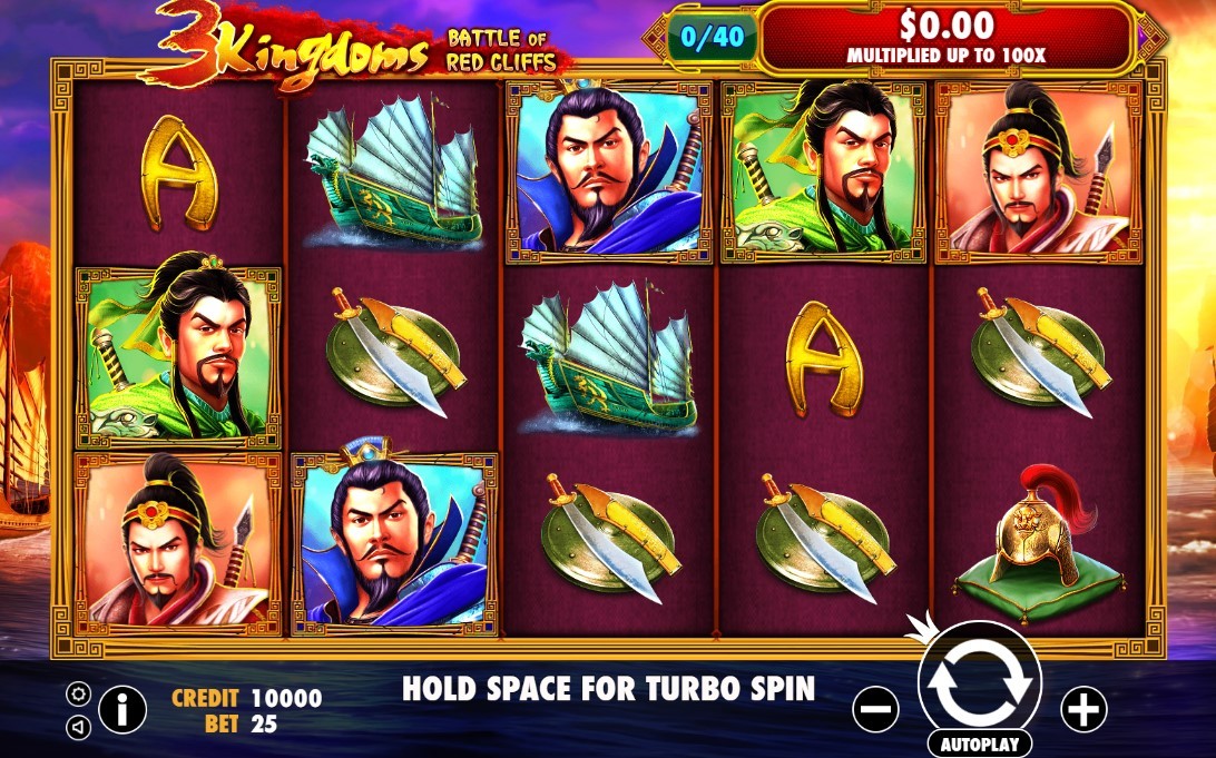 3 Kingdoms“ Battle of Red Cliffs Slot Gameplay