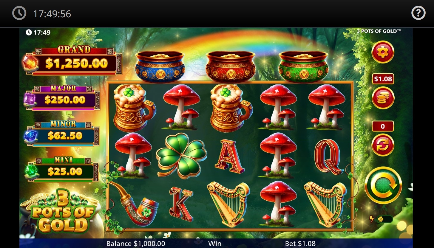 3 Pots of Gold Slot Gameplay