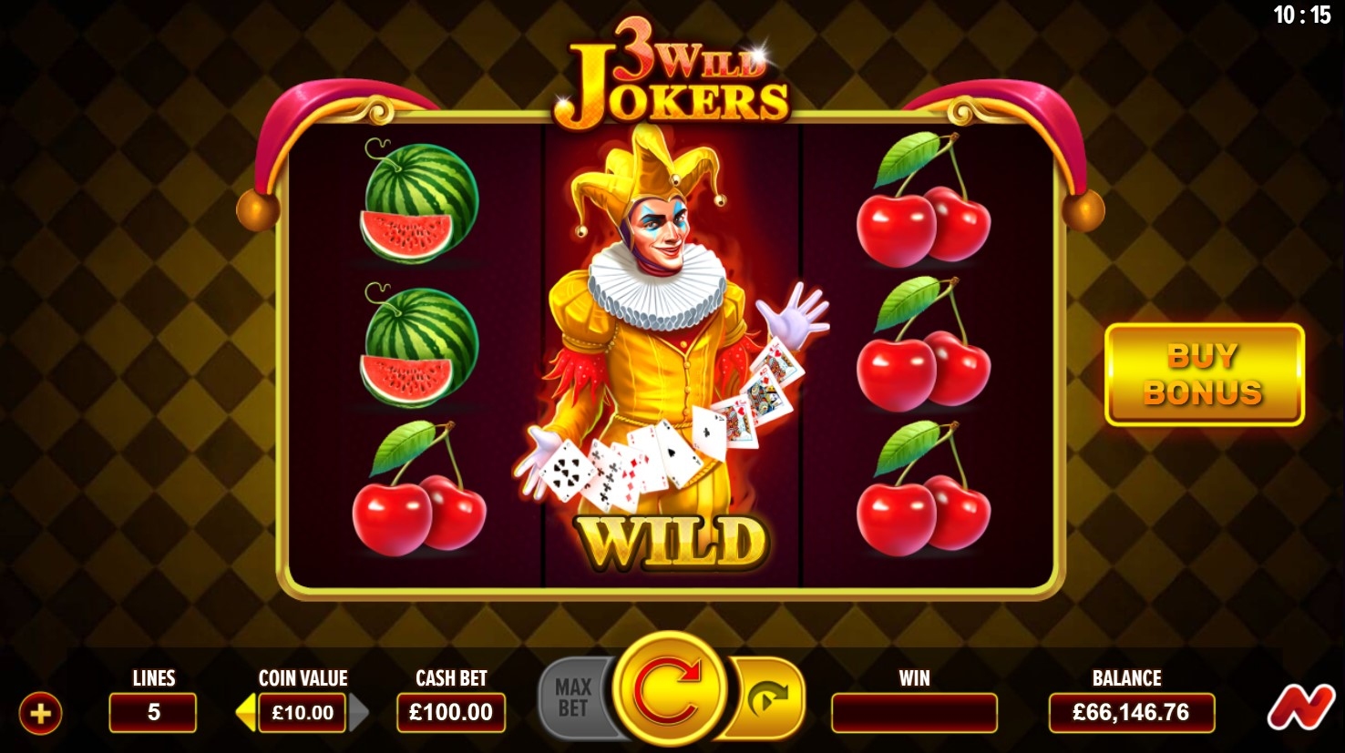 3 Wild Jokers Slot Gameplay