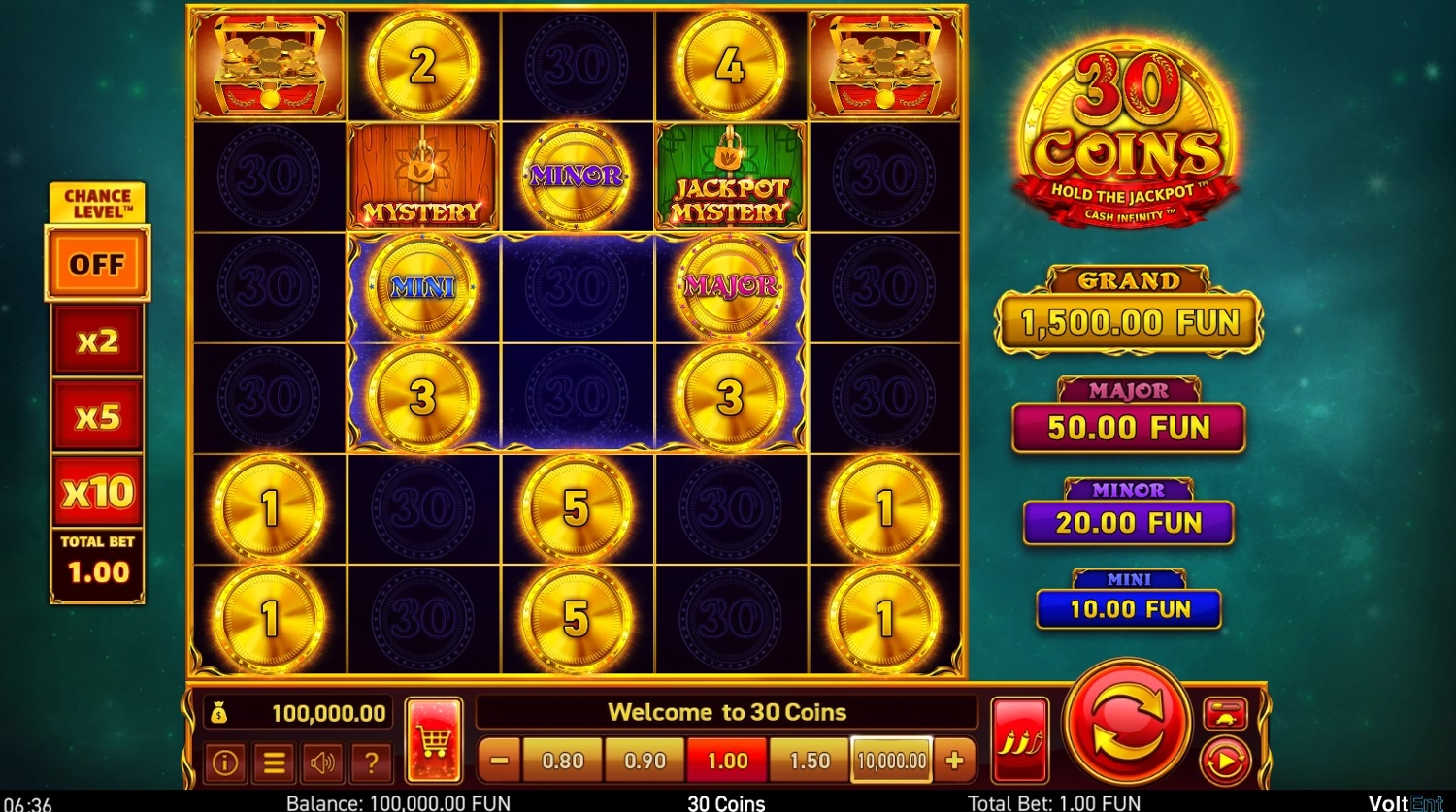 30 Coins Slot Gameplay