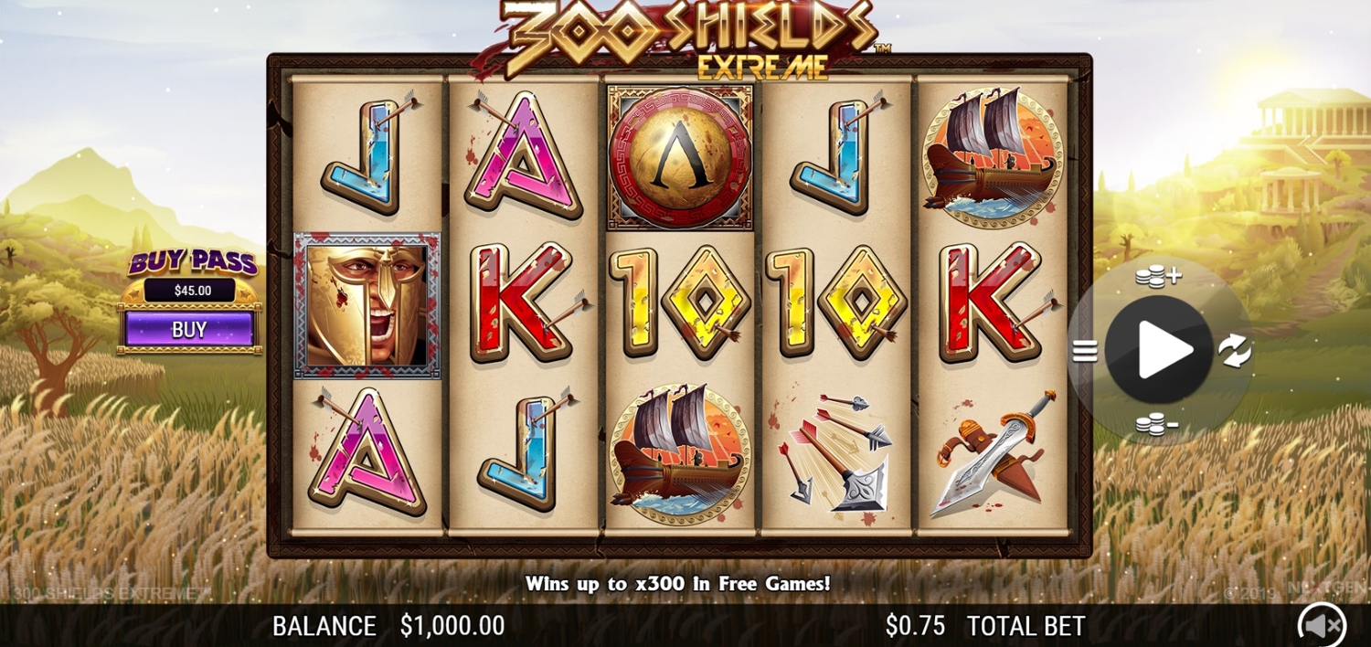 300 Shields Extreme Slot Gameplay