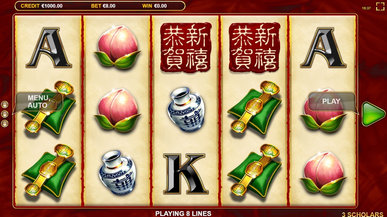 3Scholars Slot Gameplay