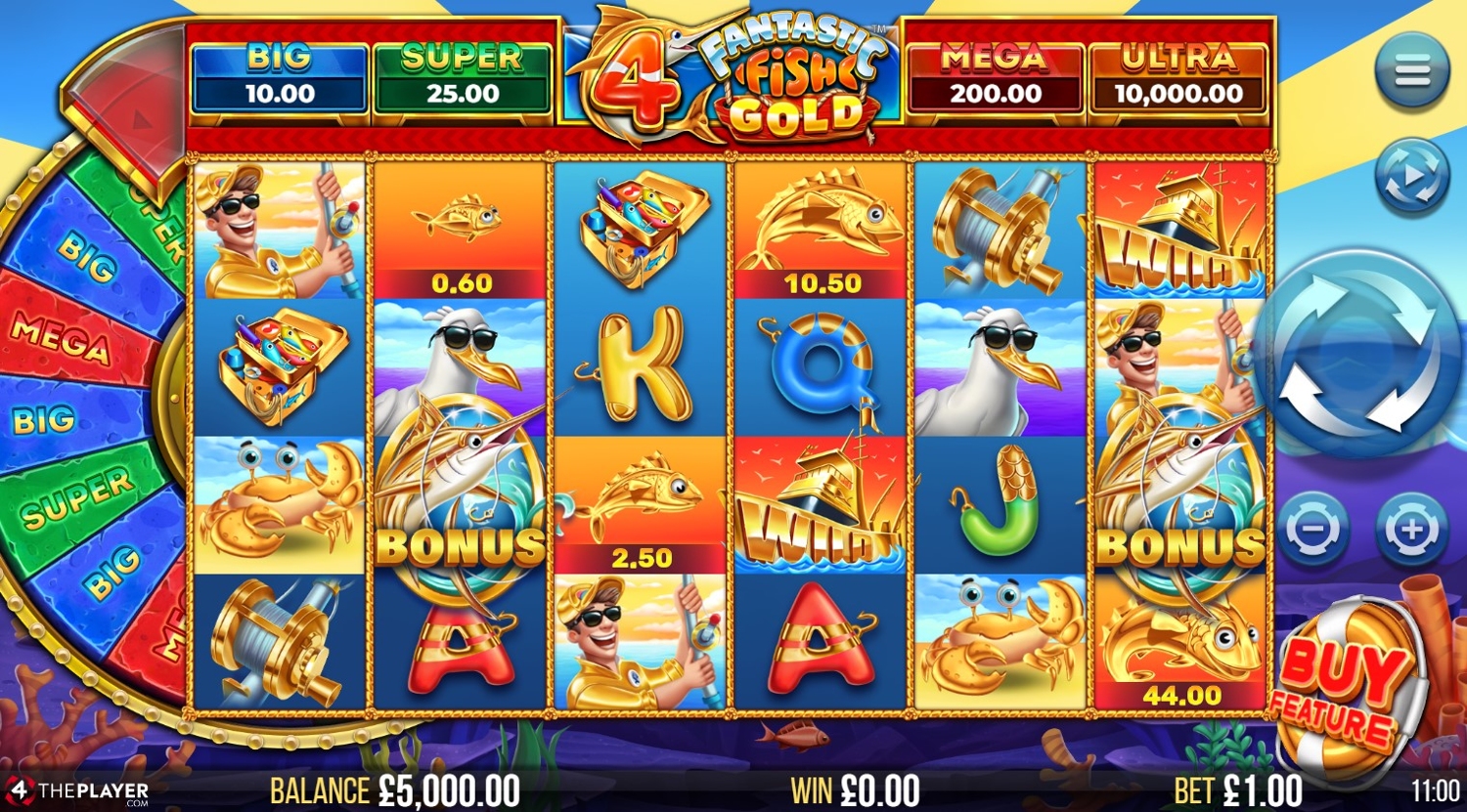 4 Fantastic Fish Gold Slot Gameplay