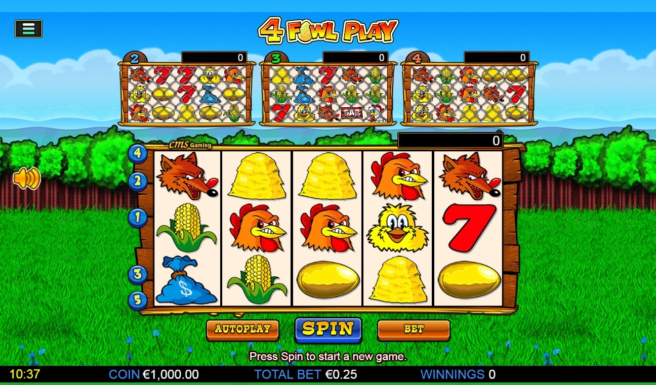4 Fowl Play Slot Gameplay