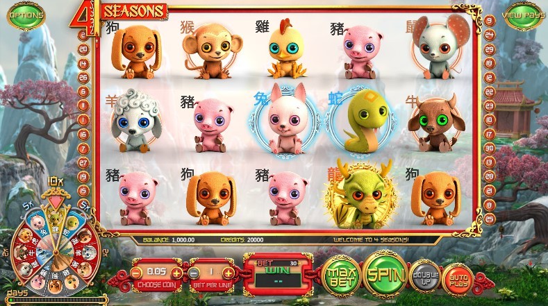 4 Seasons Slot Gameplay