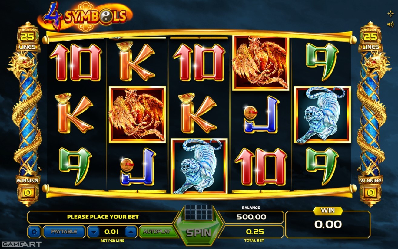 4 Symbols Slot Gameplay