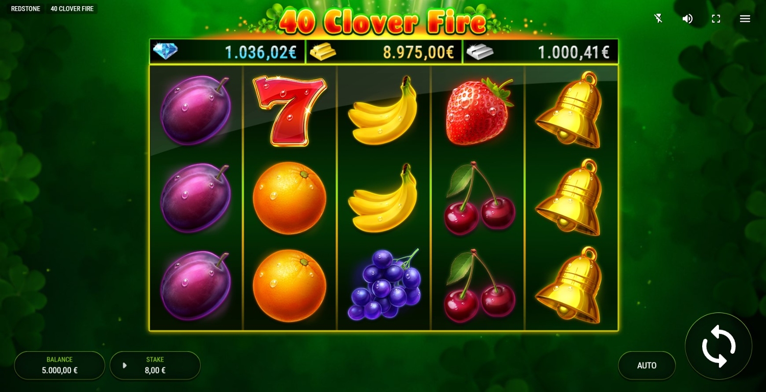 40 Clover Fire Slot Gameplay